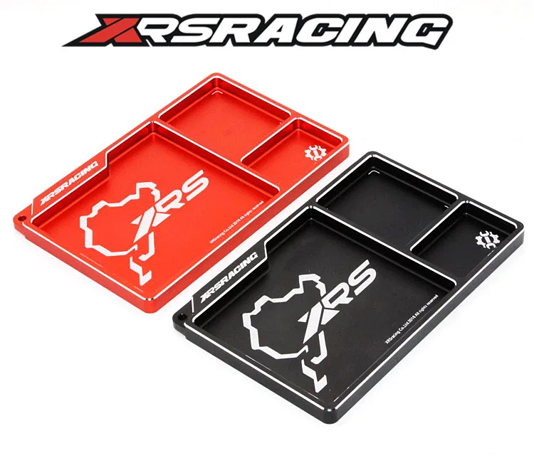 XRSRACING Track plate desktop screw storage алюминиевая пластина детали box 160*100*10MM 1/10 1/8 rc car | Игрушки и