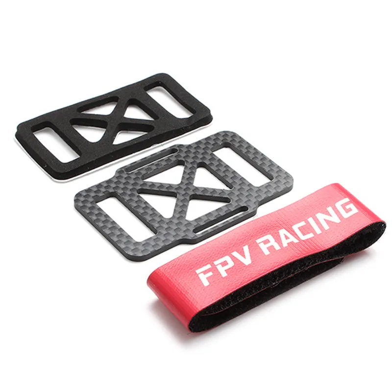 Hot Sale DALRC Carbon Fiber Battery Protection Board With 20cm Battery Straps RC Helicopter Spare Parts