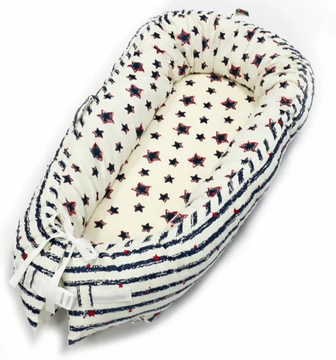 Детская кроватка IMBABY, детская кроватка для сна, раскладушка для сна, детская кровать для путешествий с бампером, разборная детская кроватка - Цвет: as seen chat
