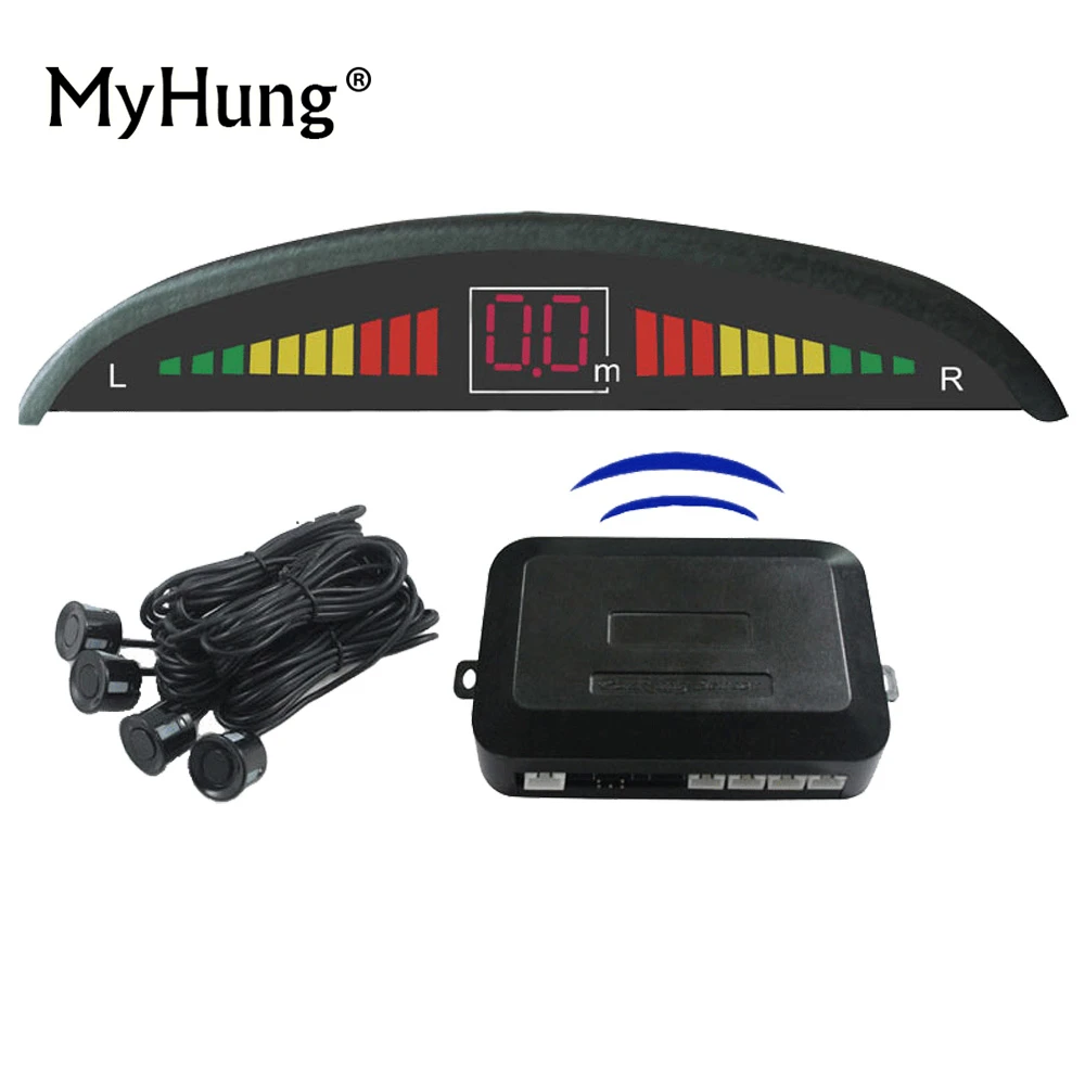 

3 step LED display Wireless Parking sensor Rear View Radar Alert Alarm 4 sensors