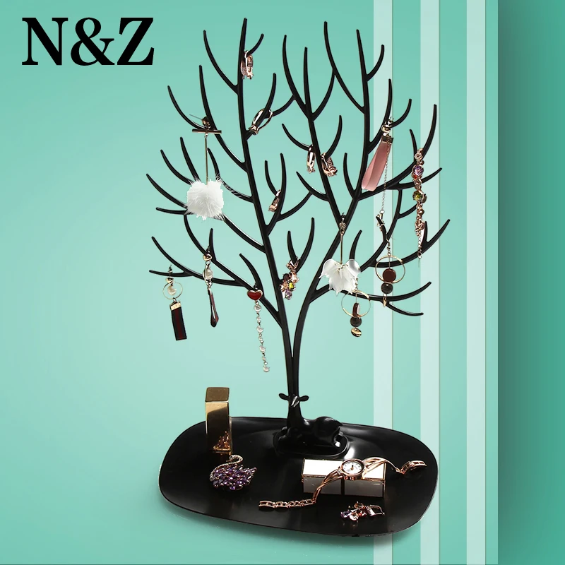 

N&Z High 41cm Deer Earrings Necklace Ring Pendant Bracelet Jewelry Display Stand Tray Tree Storage Racks Organizer Holder