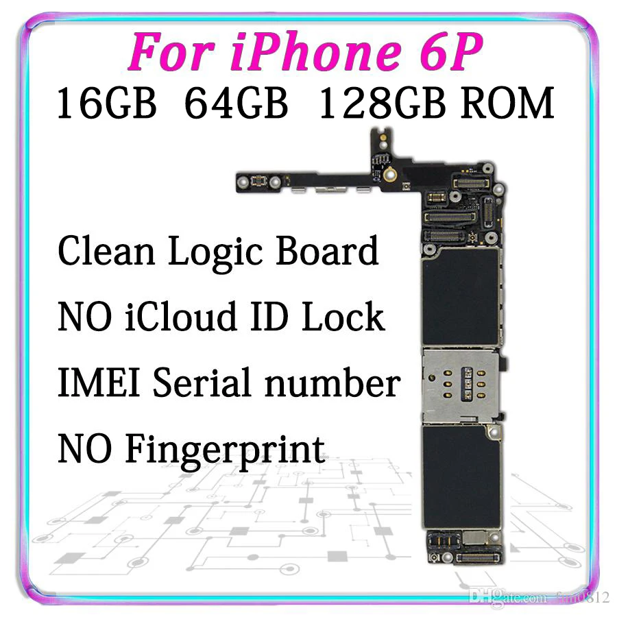 16GB 64GB 128GB Original Motherboard For iPhone 6P 6 Plus Unlocked