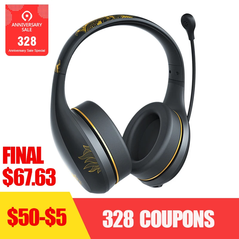 

Newest Wireless Bluetooth Headphone Forbidden Palace K Song Museum One-button Control Multi-Reverb Heaset with Mic