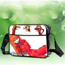 EVA Neon Genesis Evangelion Shoulder Bag Satchel Cartoon Messenger Crossbody Bags for Teenagers Students Schoolbag PU