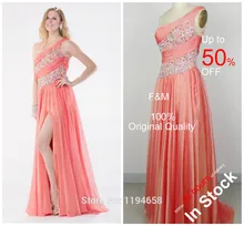 Neue 2016 Mode Tatsächliche bilder Schulter-abschlussball-kleider Lang Chiffon Kristall Abendkleid Original Qualität Auf Lager