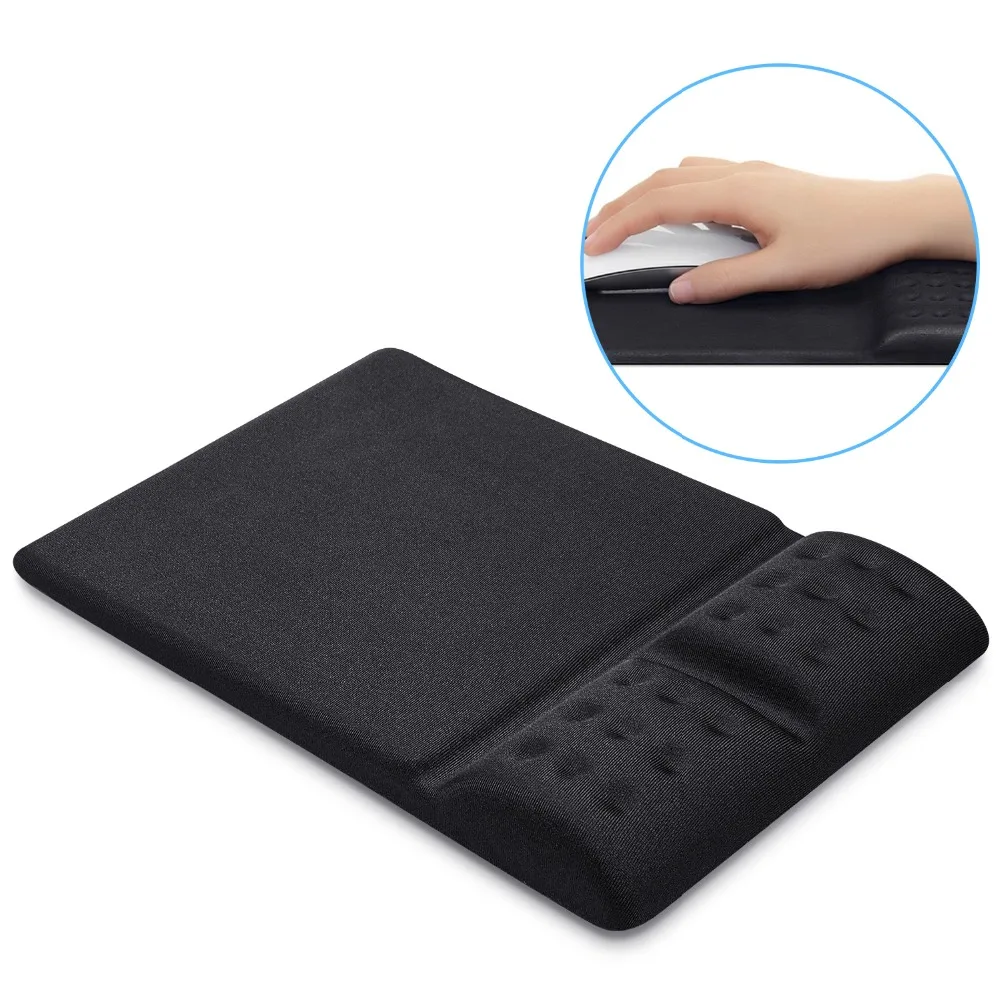

GIM Mouse Pad Mat with Wrist Rest Gel Support Comfort Memory Foam Non-Slip Base for Laptop PC Computer Desktop Wrist Protection