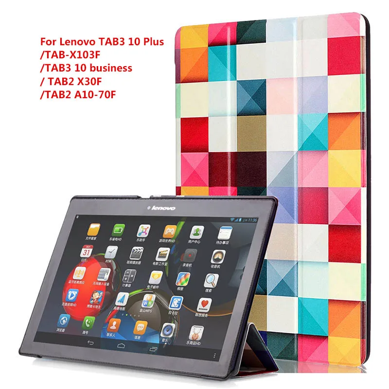 Case Cover For Lenovo tab 10 TB-X103F Tab 2 A10-70 Tab 2 A10-30 Tab3 10 Plus Tab3 10 Business Auto Wake Tablet Cases (9)