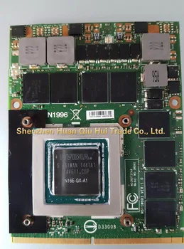 

Free DHL GTX 980M GTX980M 8G DDR5 256bit N16E-GX-A1 VGA Video Card For MSI 16F3 16F4 1762 1763 GT60 GT80 GT72 GE72 Series