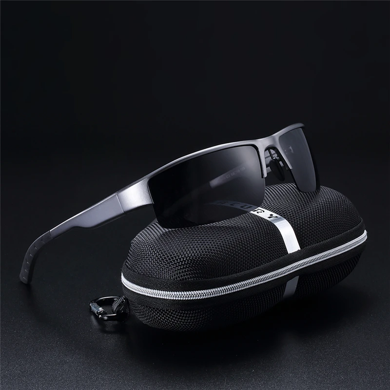 BARCUR TAC Lens Magnesium Aluminum Polarized Sunglasses Men