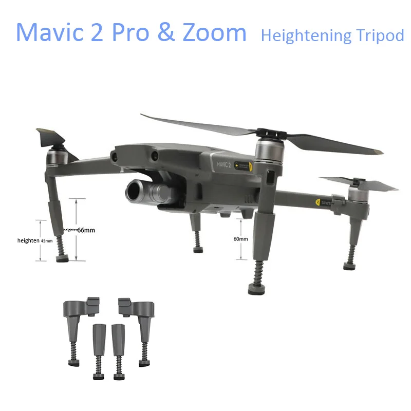 Spring Heighten Landing Gear Bracket Shock Absorber Tripod Bracket Extending Kit Legs For DJI Mavic 2 Pro/Zoom Drone Accessories