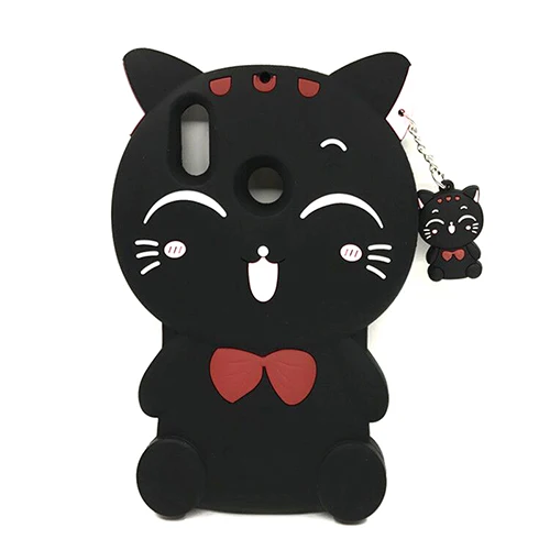 Для Xiaomi mi A2 Lite mi A2 чехол силиконовый 3D единорог Ститч Кот мультфильм мягкий чехол для телефона s для Xiaomi mi A2 mi A2lite задняя крышка - Цвет: Lucky Cat Black