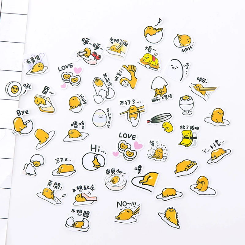 Мультфильм gudetama бумажная наклейка Kawaii Девушка Медведь украшения DIY дневник в стиле Скрапбукинг этикетка наклейка s канцелярские принадлежности Школьные принадлежности