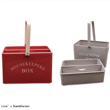 

housekeeper storage bucket box, housekeeper carry box with removable tray