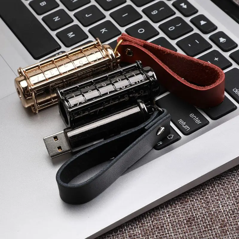 USB флеш-накопитель металлический флеш-накопитель U Stick 32G 64G USB2.0 цифровой пароль для передачи данных брелок