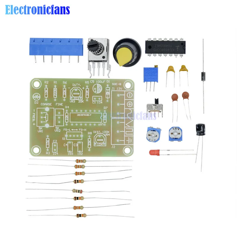 

ICL8038 Monolithic Function Signal Generator Module DIY Kit Sine Square Triangle electronic Standard