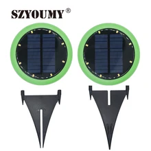 SZYOUMY водонепроницаемый Солнечный грунтовый светильник садовая дорожка настенная лампа с 8 светодиодами Солнечная лампа для дома подъездная дорога газон дорога