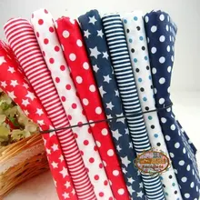 Темно-красный, 8 шт./лот, 50*50 см, принт со звездами, в горошек, в полоску, хлопок, Лоскутная Ткань, жир, четверть тильда, стеганое, сделай сам, ручная работа, шитье, детская игрушка