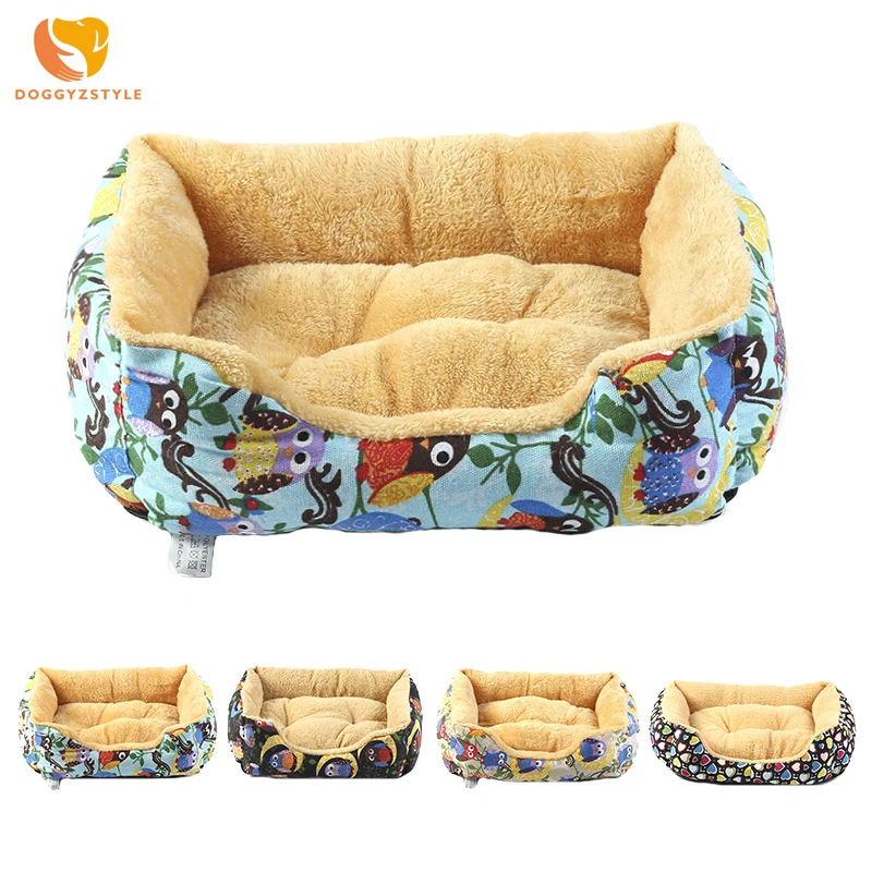 

Cartoon Owl Dog Cat Bed Removeable Pet Dog House Kennel Soft Puppy Cushion Nest Warm Winter For Small Dogs DOGGYZSTYLE