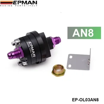 EPMAN BLCAK AN8 ALUMINUM OIL FILTER RELOCATION MALE FITTING ADAPTER KIT 3/4X16 ,20X1.5 EP-OL03AN8BK