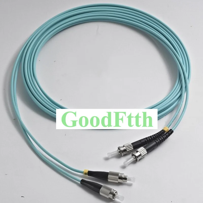 

Fiber Optic Patch Cord Jumper ST-FC FC-ST Multimode OM3 Duplex GoodFtth 20-100m