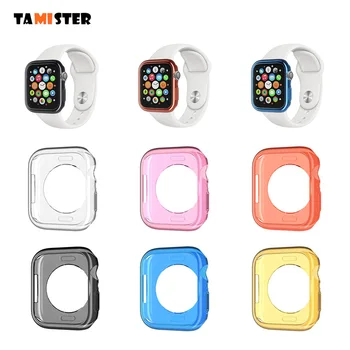 

TAMISTER Screen Protector For Apple Watch iWatch 4 Slim Full Transparent TPU Screen Protector Case For Apple Series 4 Watch