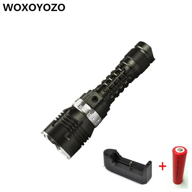 

LED Diving Flashlight Torch 5000LM CREE XM-l2 Underwater 120m Brightness Waterproof LED Torch Military grade flashlight
