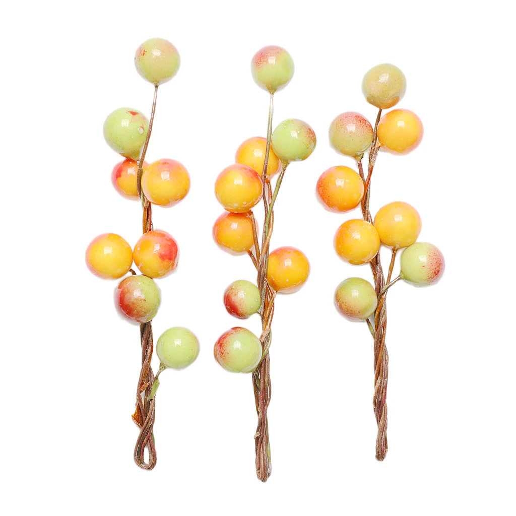 3pcs Fashion Berry Holly Hairpins Bridal Bridesmaid Hair Sticks Wedding Party Hair Decorations Photo Prop