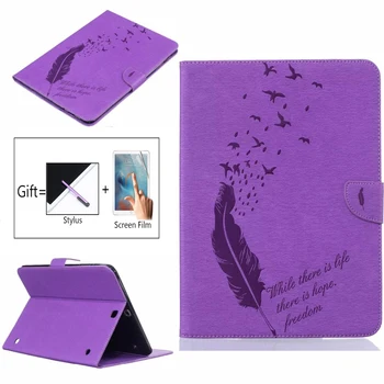

Luxury Feather Pattern PU Leather Case For Samsung Galaxy Tab S2 9.7'' T810 T815 T813 T819 SM-T815 Tablet with Card Slot Case