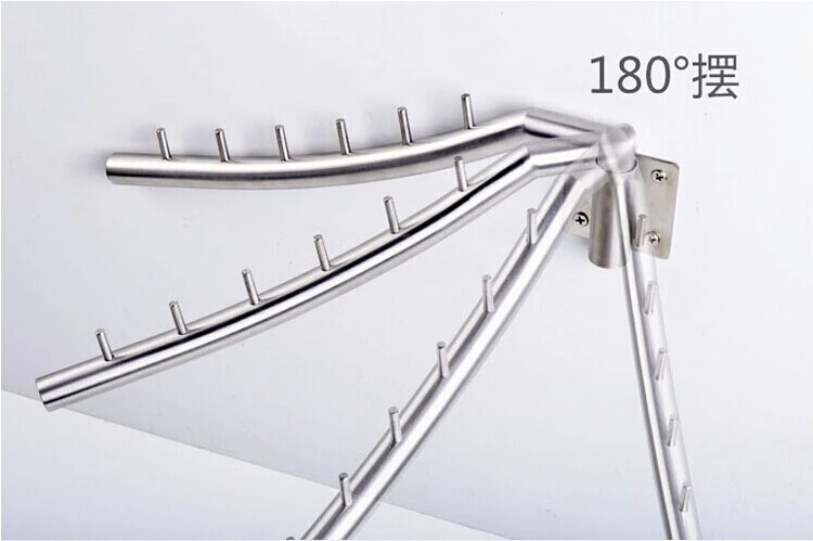 free shipping adjustable 304 stainless steel clothes hanger laundry rack drying rack wall clothes dryer in hooks rails from home garden on - Clothes Wall Hanger free shipping adjustable 304 stainless steel clothes hanger laundry rack drying rack wall clothes dryer in hooks rails from home garden on - Clothes Wall Hanger