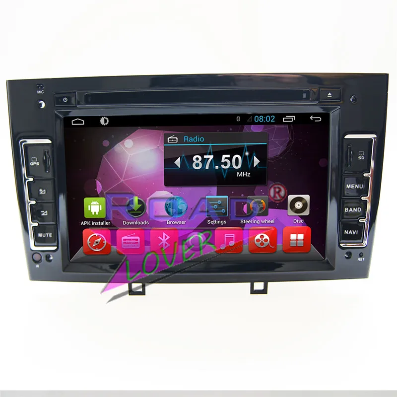  TOPNAVI 2G+32GB Octa Core Android 7.1 Car Media Center DVD Player For Peugeot 308 408 Stereo GPS Na