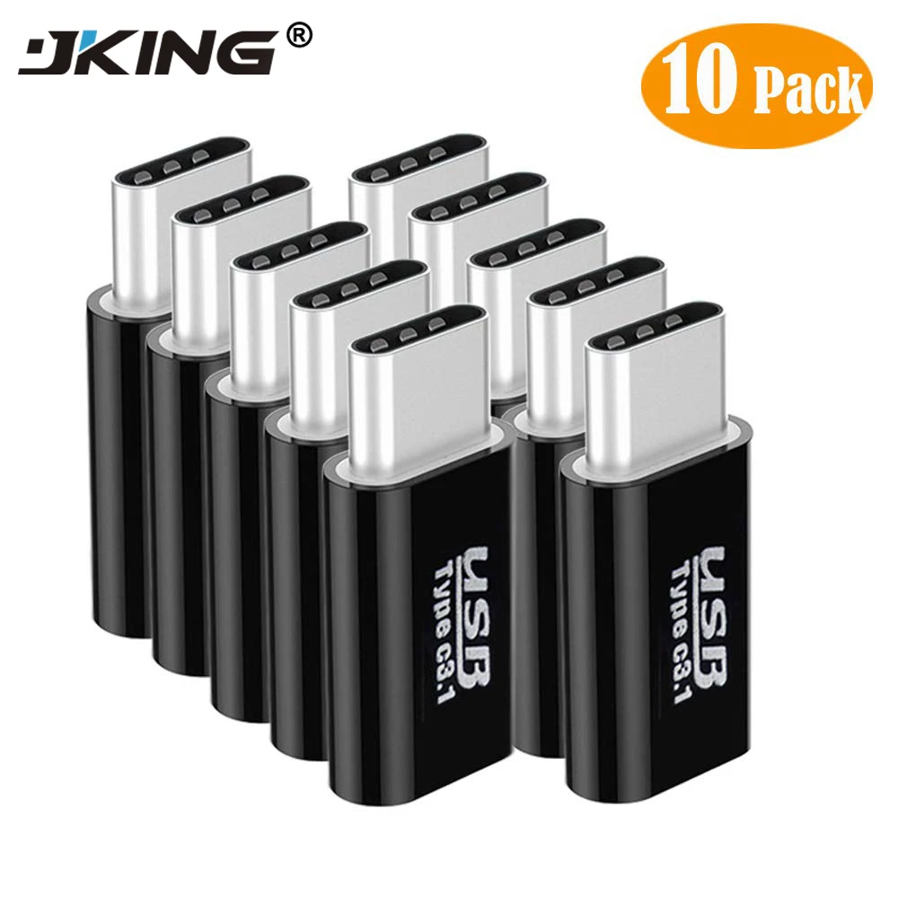 

10PCS Type C Adapter Male to Micro USB Female USB C OTG Adapter Support Data Sync Charge Converter For Samsung Note 9 LG Huawei