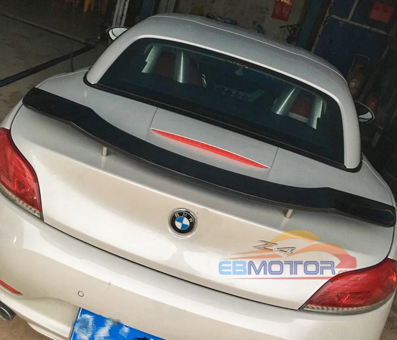 Real Carbon Fiber Rear Wing Roof Trunk Boot Lip Spoiler For BMW Z4 E89 2009-2013 5
