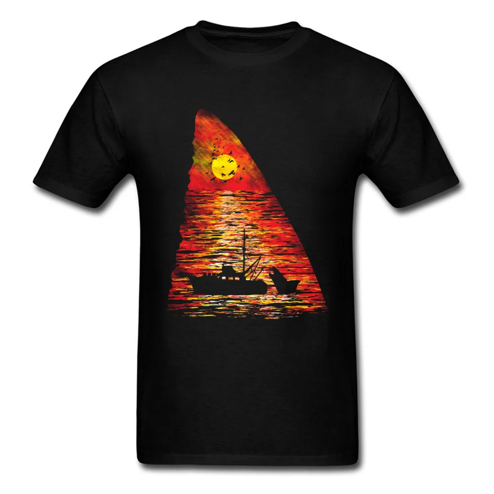 Ocean Predator All Cotton Tshirts for Men Short Sleeve Europe T Shirt New Arrival Summer Round Neck T Shirt Birthday Ocean Predator black
