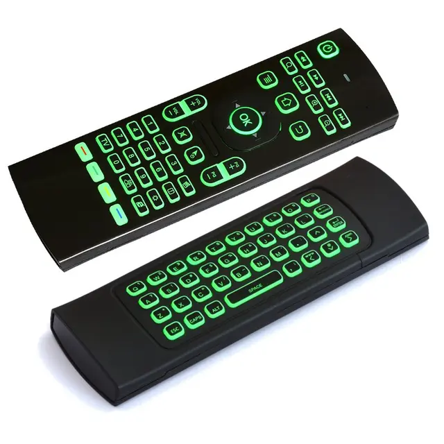 Best Offers 2.4GHZ Wireless 7 Colors Backlit Keyboard Mini Backlight Air Mouse IR Learning Remote Controller For Android TV Box PC Smart TV