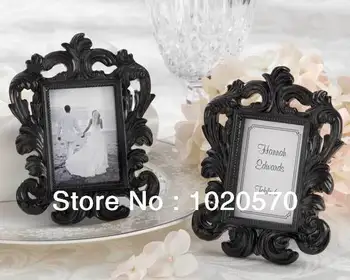 

Wedding gifts of "Black Baroque" photo frame Elegant wedding place card holder or picture frame 100pcs/lot Free Shipping