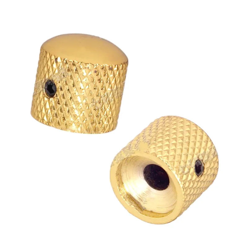 Buy 4pcs Metal Electric Bass Guitar Volume Tone Control Knobs Dome Knobs Guitar