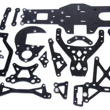 Кронштейн двигателя из углеродного волокна для шасси 1/10 HPI km ROVAN BAJA 5B 5T 5SC KING MOTOR TRUCK