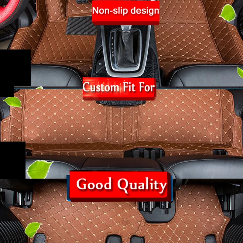 

RKAC 6 Colors Leather Car Mats for Toyota Alphard/Vellfire H30W 7 Seats 2015-2019 Waterproof Car Floor Mats 3D Carpets