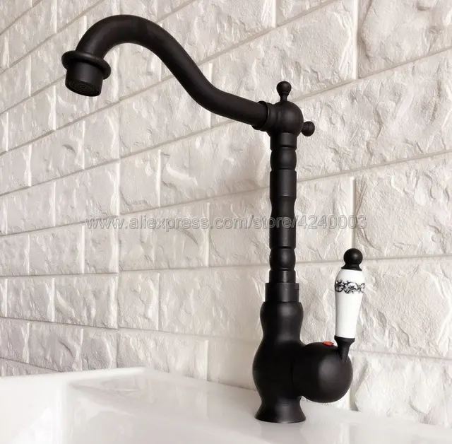Best Quality Kitchen Faucet Black Brass Faucet 360 Degree Swivel Single Handle Vessel Sink Vintage Kitchen Mixer Tap Knf358 Best Quality Kitchen Faucet Black Brass Faucet 360 Degree Swivel Single Handle Vessel Sink Vintage Kitchen Mixer Tap Knf358