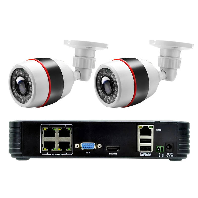 KERUI 4CH 4 канальный POE NVR 1080P Full HD и поддержкой Wi Fi ip камера для записи видео по сети