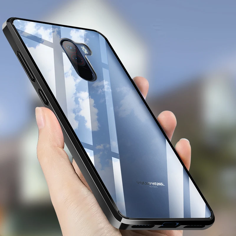 

Hacrin Case for Xiaomi Pocophone F1 Case Shockproof Bumper Clear Transparent Protective Cover for Xiaomi Poco Pocophone F1 Case