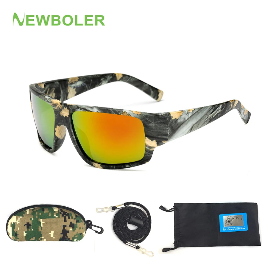  4 партий товара и NEWBOLER Рыбалка Eyeswear камуфляж Ночное видение зеленые линзы в