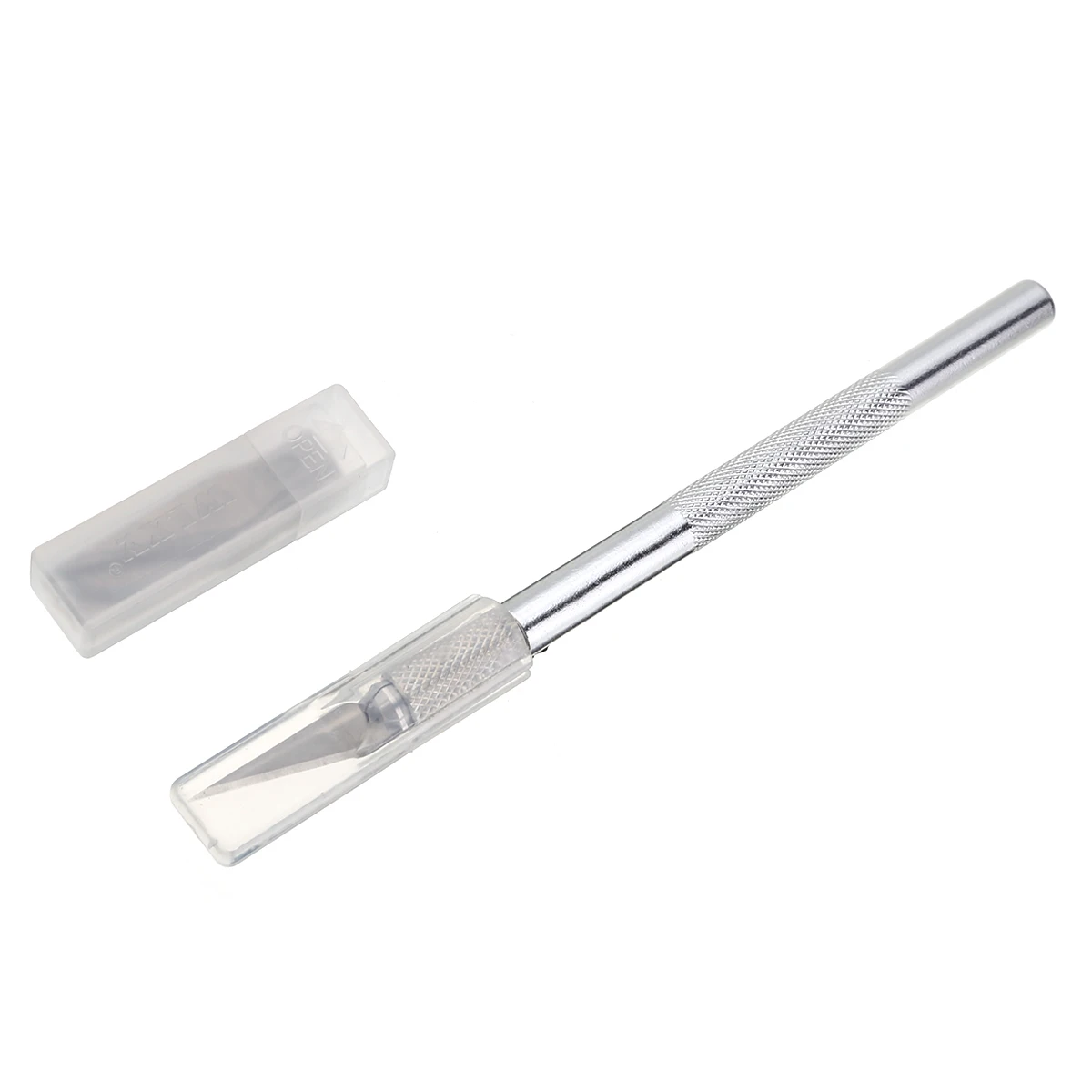 Wood Paper Cutter Craft Carving Pen Precision Cutting Knife with 9Pcs Blades Pottery Clay Sculpture Ceramics Tools