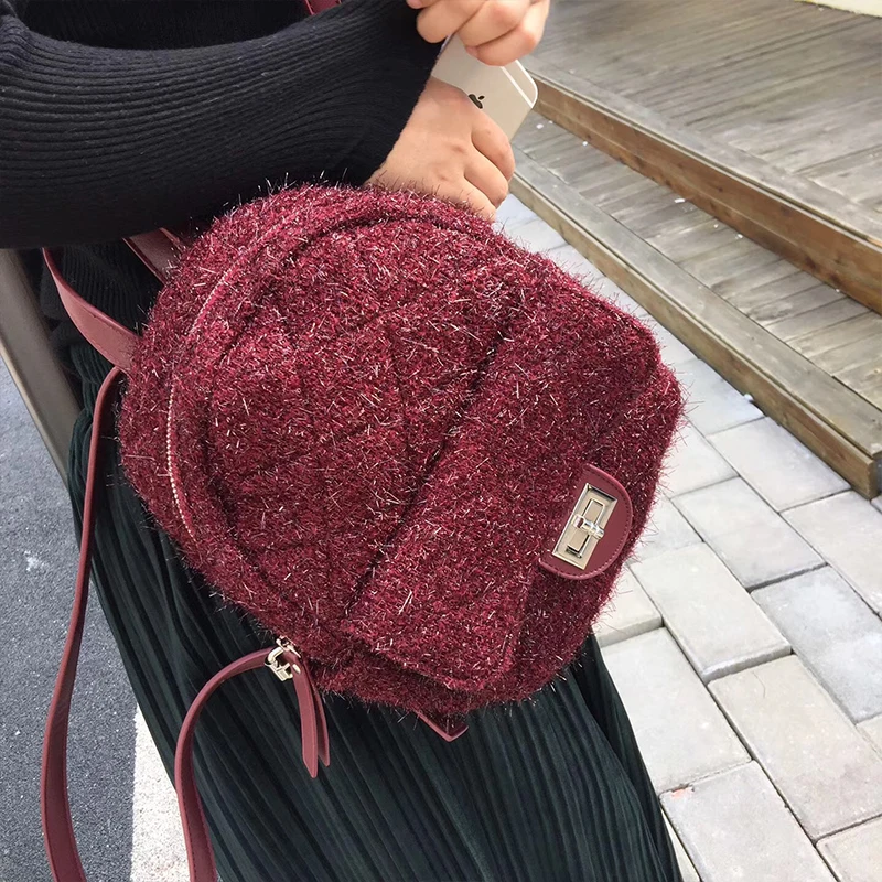 

Women Backpack Lady Fashion Diamond Lattice Backpacks Female Small School Bags Bagpack mochilas feminina rugtas plecak damski