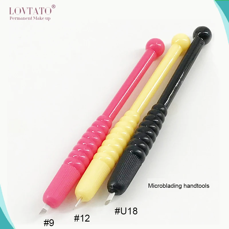 

2018 New Real Maquina De Tatuar Sterilized Disposable Microblading Pen Manual Eyebrow Tattoo Tebori Handtools For Sale 10pieces