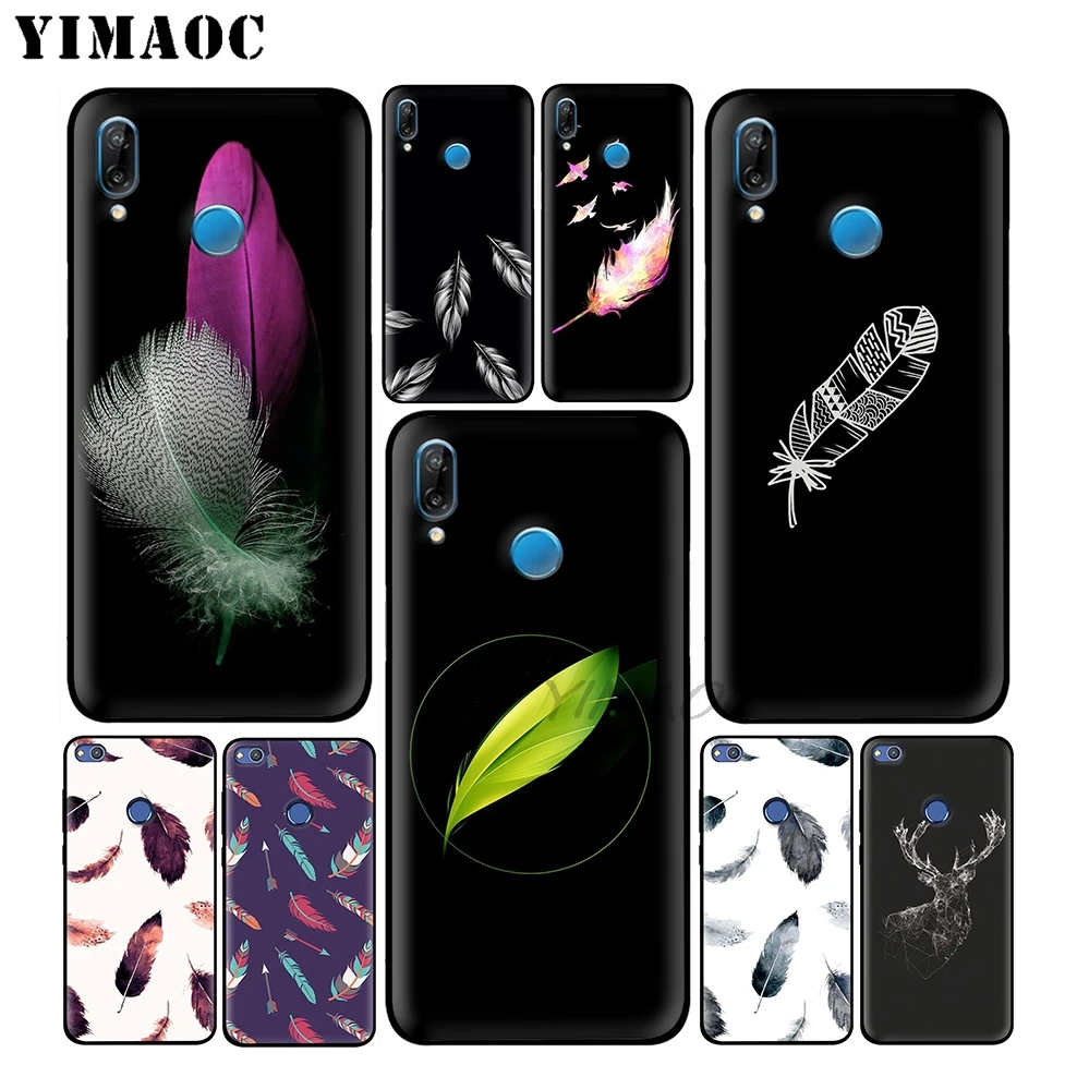 YIMAOC перо искусства Красочный мягкий чехол для huawei Honor Коврики 20 9X Примечание 10 Pro