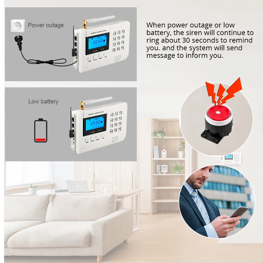 3 Q2 wireless home alarm system 