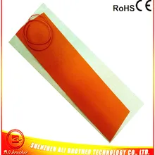 Силиконовое резиновое одеяло нагреватель для промышленного использования 240В переменного тока 2000 Вт 400*1650*1,5 мм 2000 мм свинец из середины короткой стороны