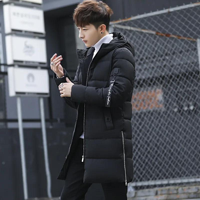 

Youthful and vibrant city Men's winter down jacket men's winter clothing with simple three-dimensional geometric decoration