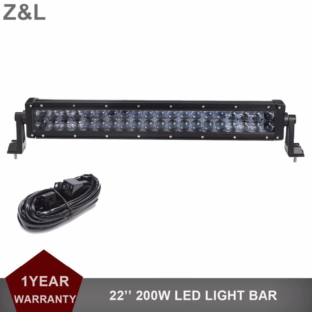 

22 Inch 200W Offroad LED Light Bar Auto Car Truck Trailer SUV Van Camper Wagon ATV 4WD 4X4 Bumper Boat Caravan Farming Lighting